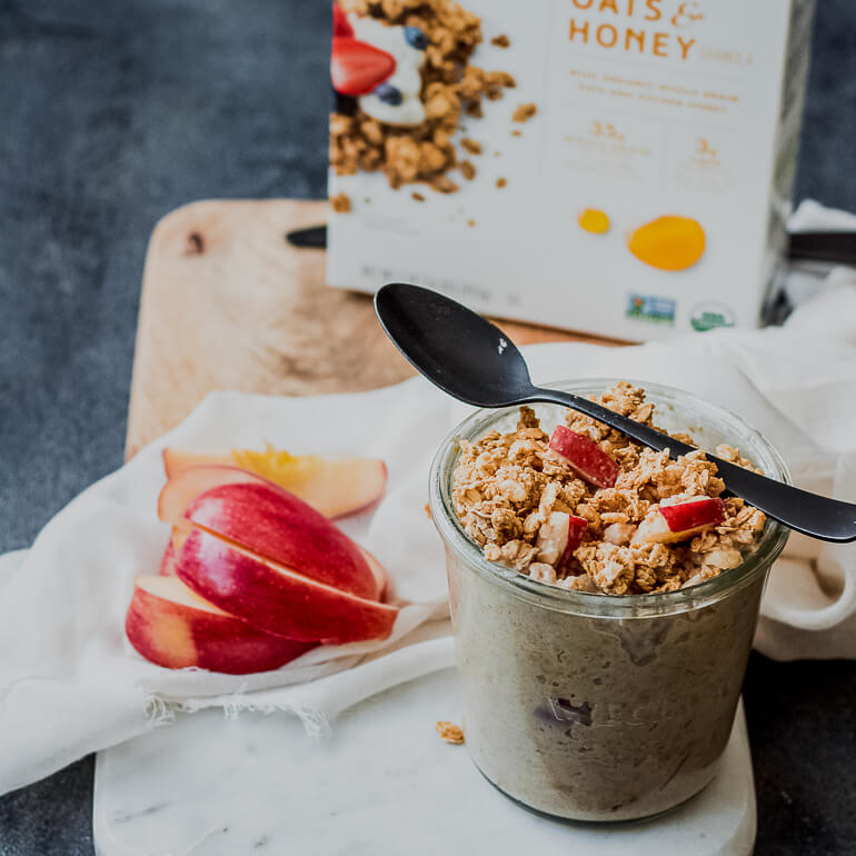 Apple Granola Overnight Oats Recipe