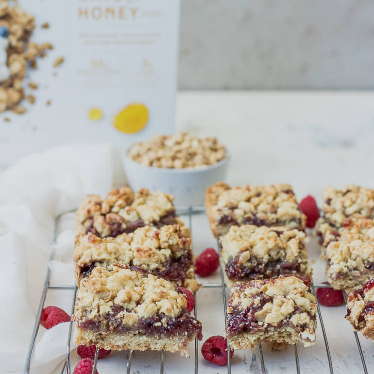 Raspberry Crumble Bars Recipe | Cascadian Farm Organic