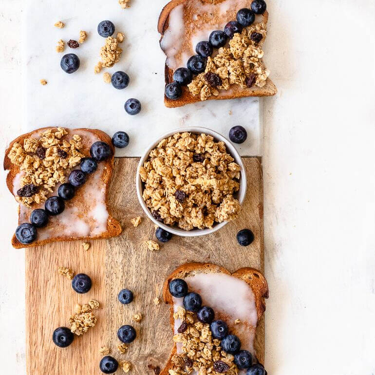 Cinnamon Raisin Granola Toast Recipe | Cascadian Farm Organic