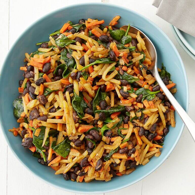 Root Vegetable Hash with Black Beans | Cascadian Farm Organic
