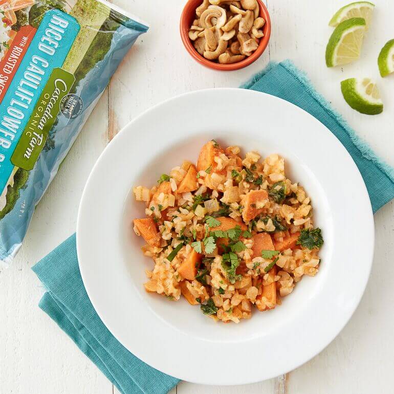 Sweet Potato Rice Cauliflower Red Curry Recipe | Cascadian Farm Organic